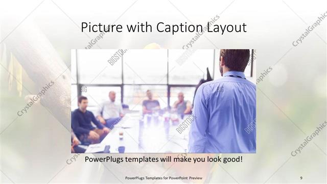 Picture with Caption presentation slide layout