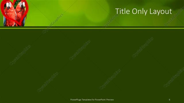 Title Only presentation slide layout