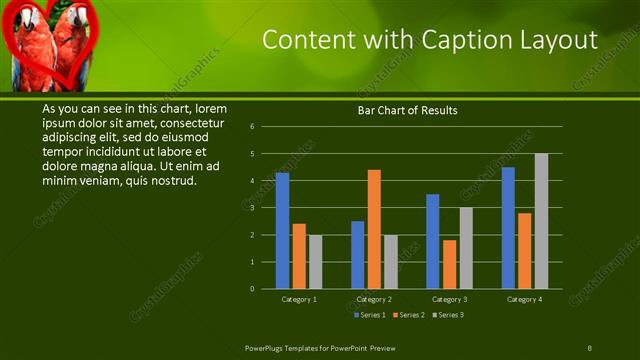 Content with Caption presentation slide layout