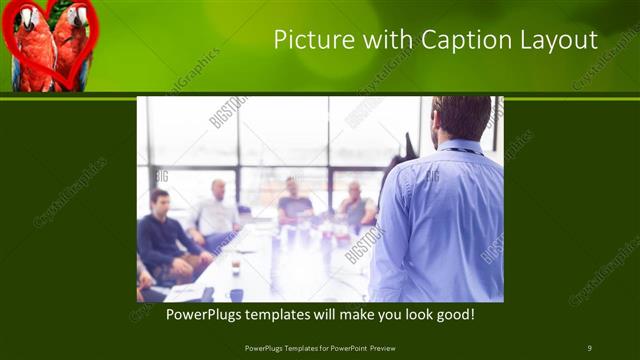 Picture with Caption presentation slide layout