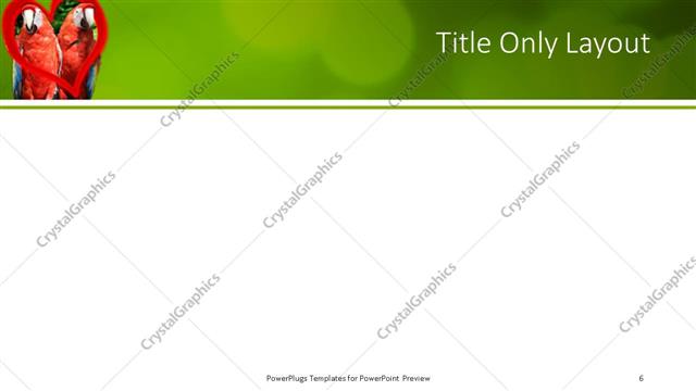 Title Only presentation slide layout