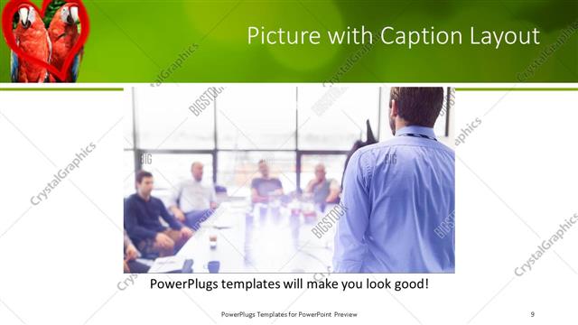 Picture with Caption presentation slide layout