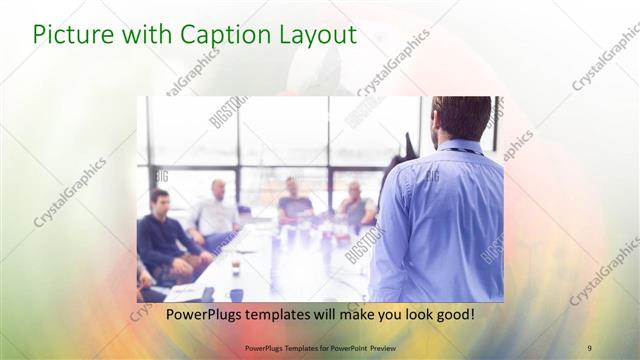 Picture with Caption presentation slide layout