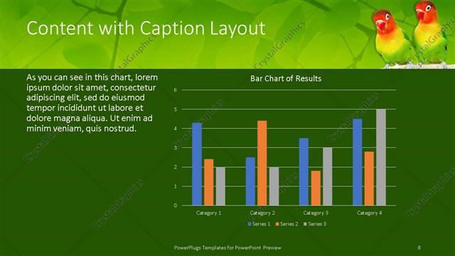 Content with Caption presentation slide layout