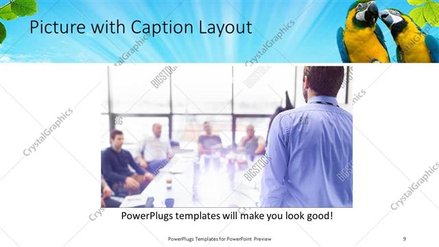 Picture with Caption presentation slide layout