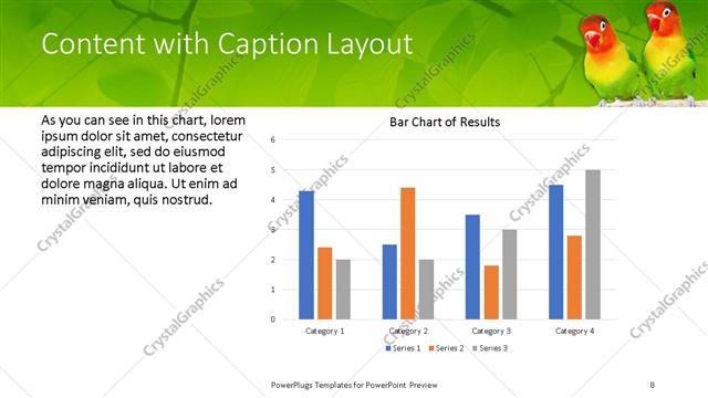 Content with Caption presentation slide layout