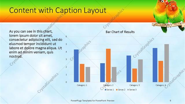 Content with Caption presentation slide layout