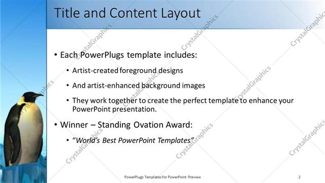 Title and Content presentation slide layout