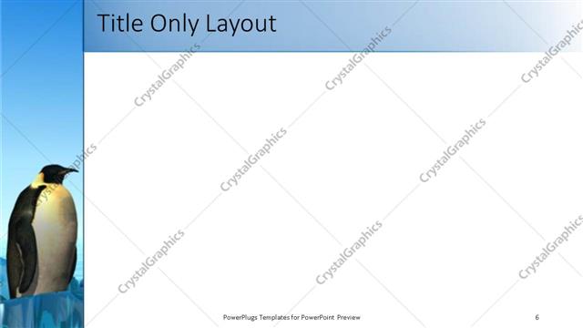 Title Only presentation slide layout