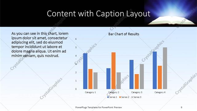 Content with Caption presentation slide layout