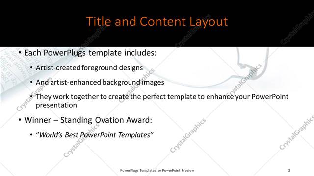 Title and Content presentation slide layout