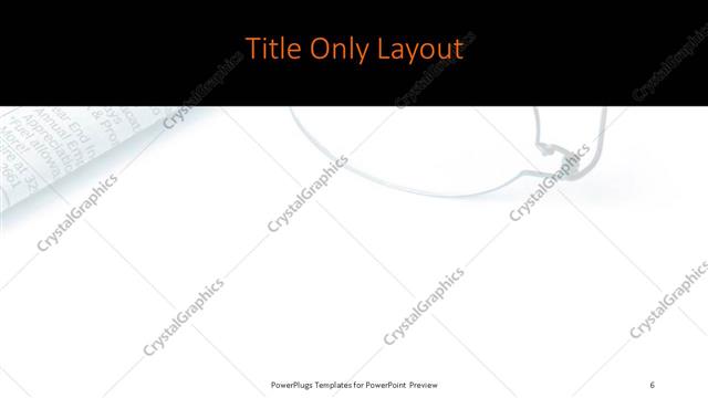 Title Only presentation slide layout