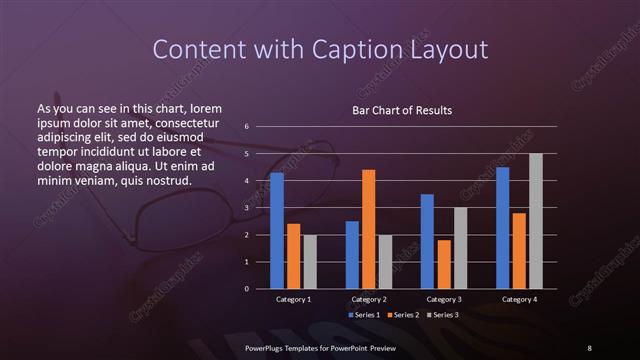 Content with Caption presentation slide layout
