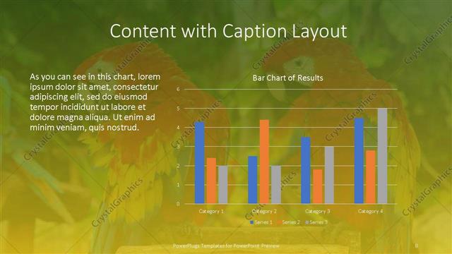 Content with Caption presentation slide layout