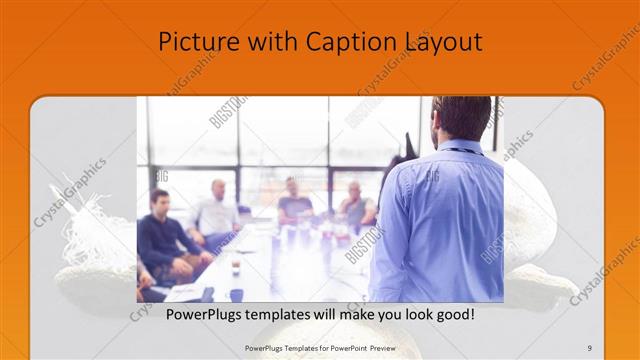 Picture with Caption presentation slide layout