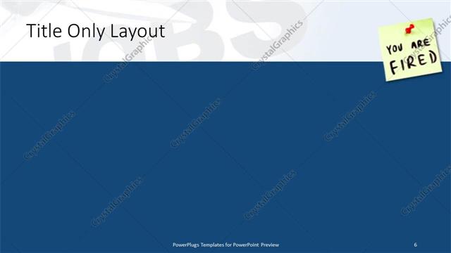Title Only presentation slide layout