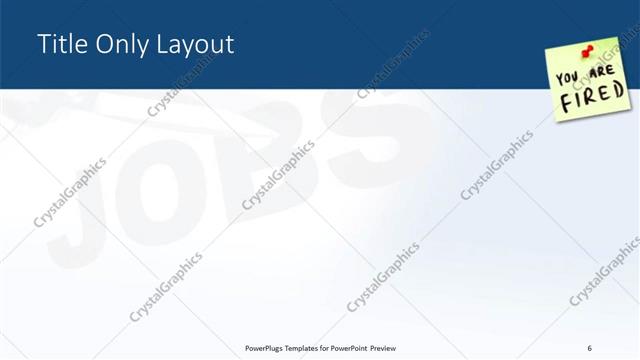 Title Only presentation slide layout