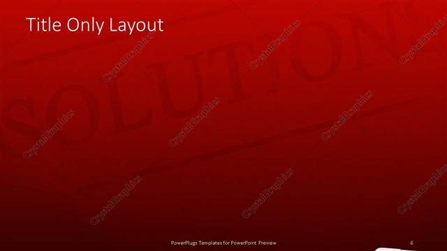 Title Only presentation slide layout