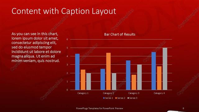 Content with Caption presentation slide layout