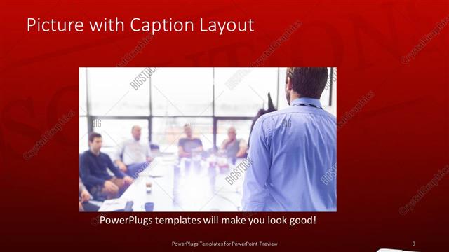 Picture with Caption presentation slide layout