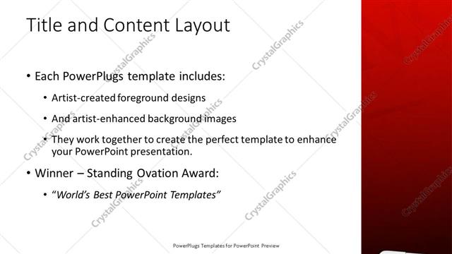 Title and Content presentation slide layout