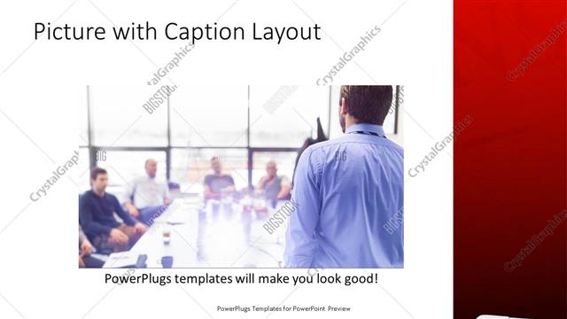 Picture with Caption presentation slide layout