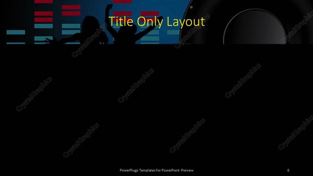 Title Only presentation slide layout