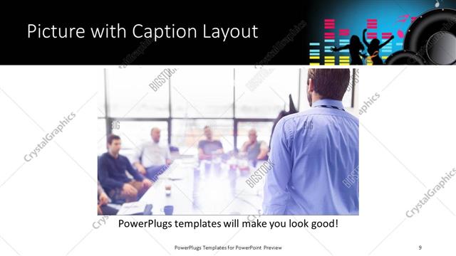 Picture with Caption presentation slide layout