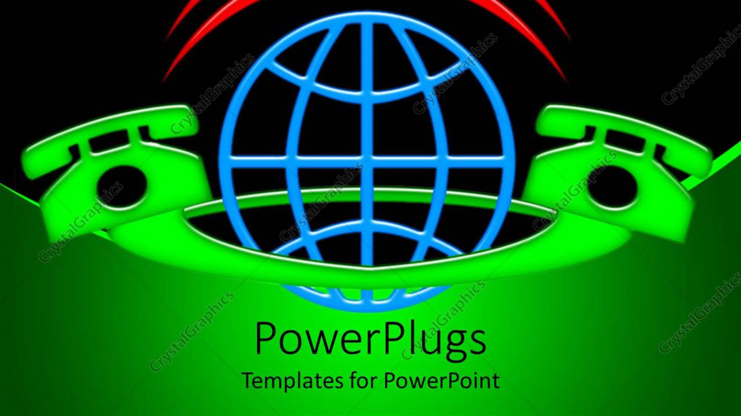 Featuring a Pair of Telephones Connected Together with the Earth in the Middle