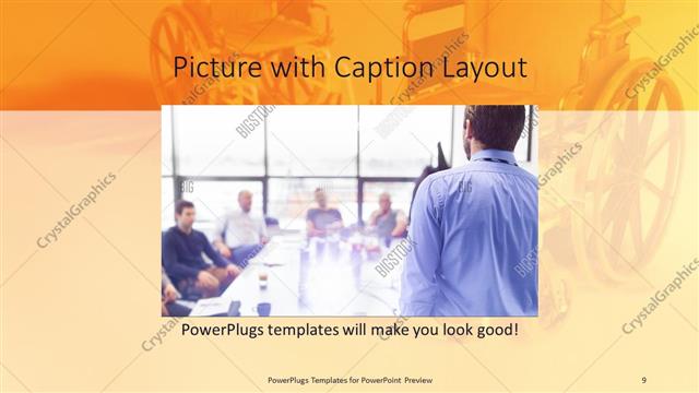 Picture with Caption presentation slide layout