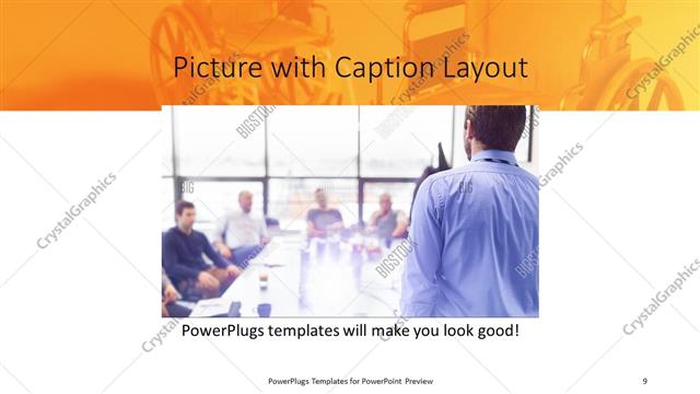 Picture with Caption presentation slide layout