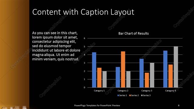 Content with Caption presentation slide layout