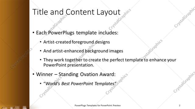 Title and Content presentation slide layout