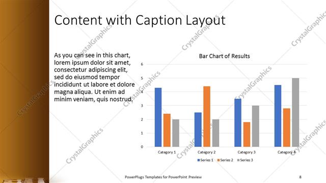 Content with Caption presentation slide layout