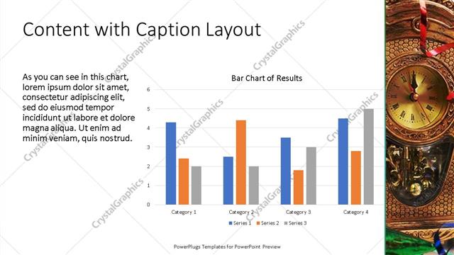 Content with Caption presentation slide layout