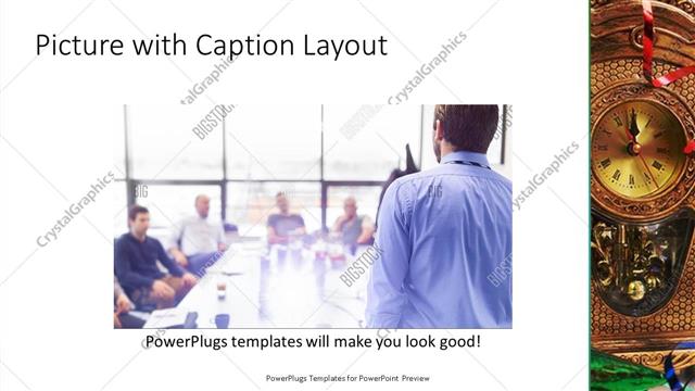 Picture with Caption presentation slide layout
