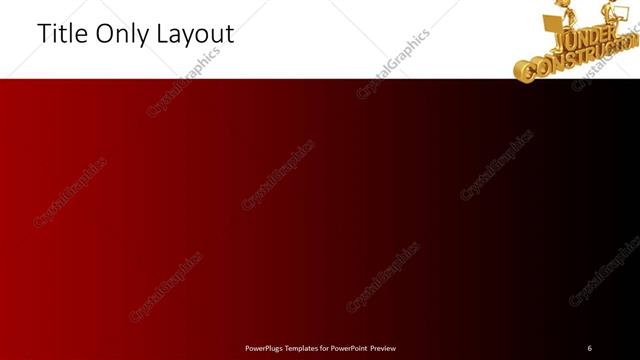 Title Only presentation slide layout