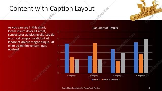 Content with Caption presentation slide layout