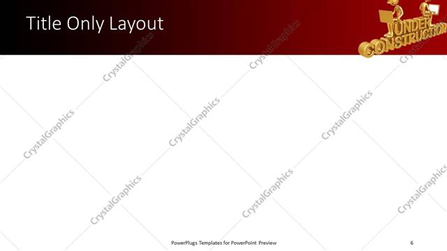 Title Only presentation slide layout