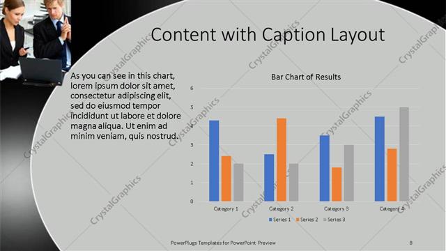 Content with Caption presentation slide layout