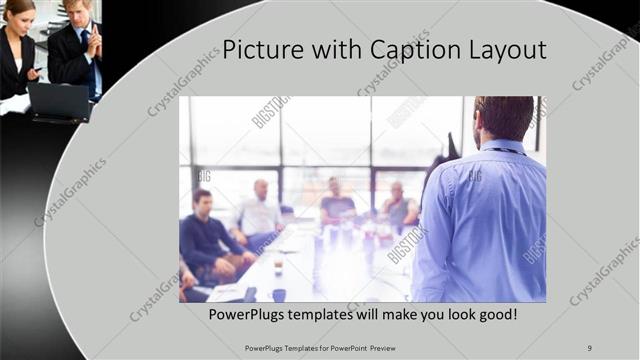 Picture with Caption presentation slide layout