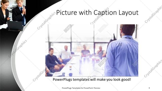 Picture with Caption presentation slide layout