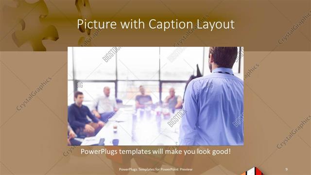 Picture with Caption presentation slide layout