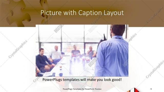 Picture with Caption presentation slide layout