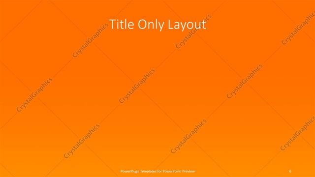 Title Only presentation slide layout