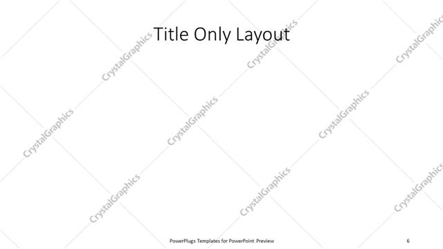 Title Only presentation slide layout