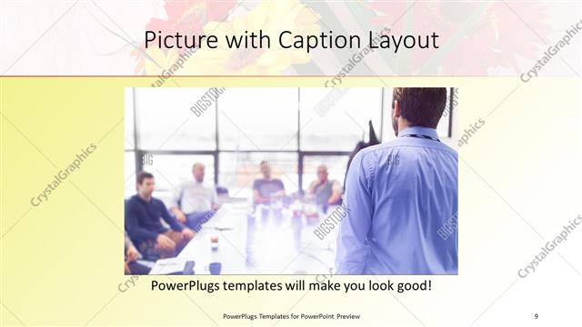 Picture with Caption presentation slide layout