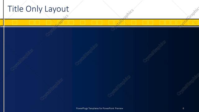 Title Only presentation slide layout