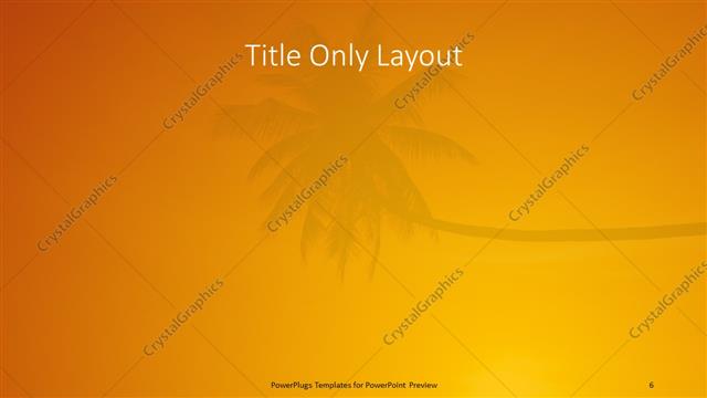 Title Only presentation slide layout