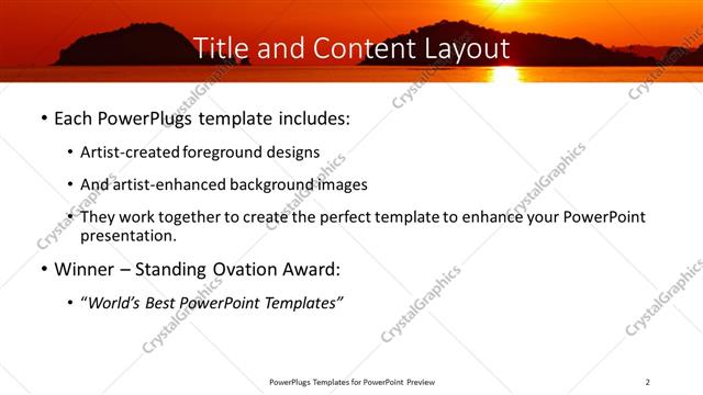 Title and Content presentation slide layout